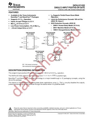 SN74LVC1G32DBVRE4 datasheet  